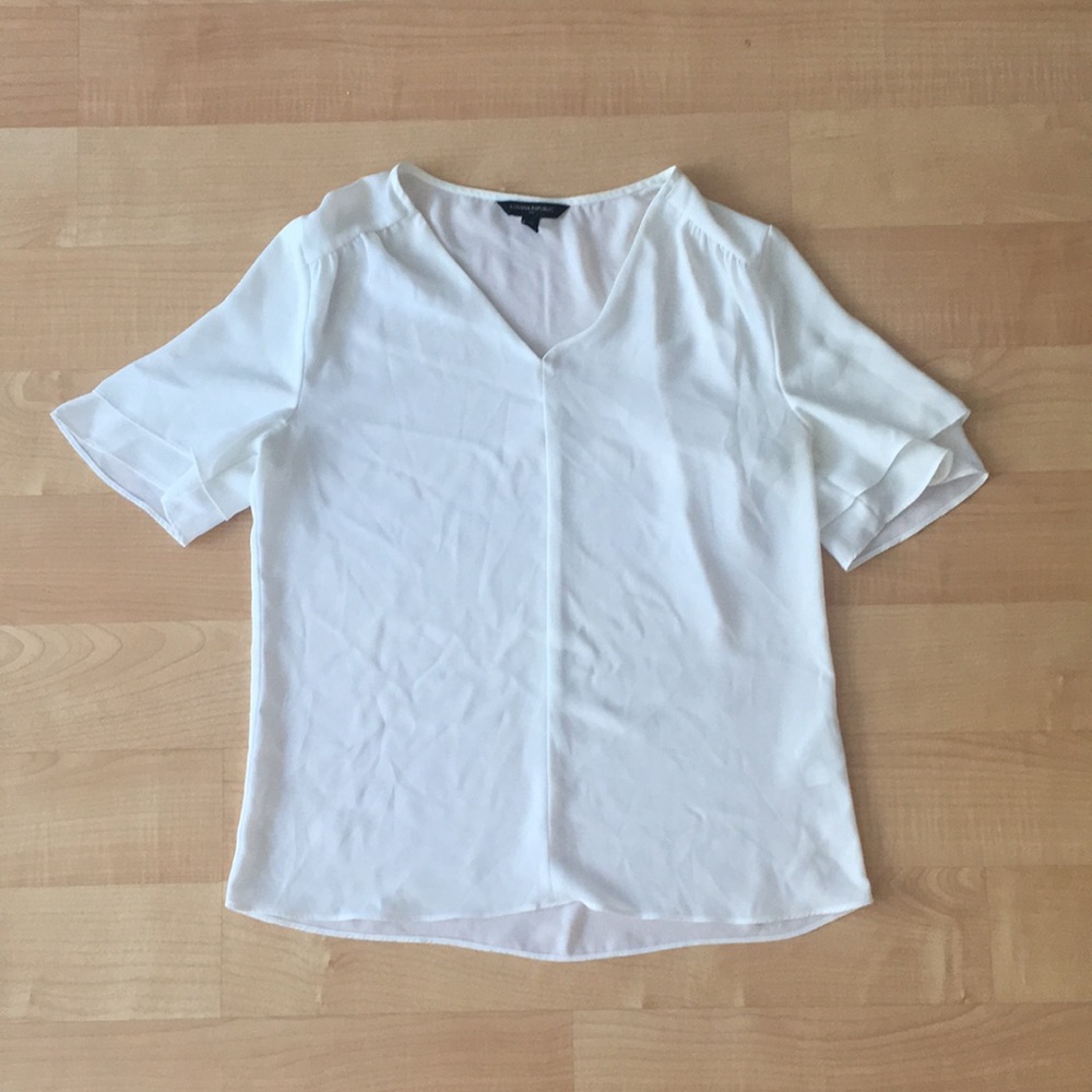 Banana republic blouse- white- xs